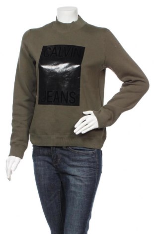 Bluzka damska Calvin Klein Jeans, Rozmiar S, Kolor Zielony, 66% bawełna, 34% poliester, Cena 352,64 zł