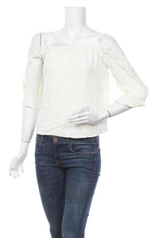 Damen Shirt Defacto, Größe S, Farbe Ecru, Viskose, Baumwolle, Preis 17,19 €