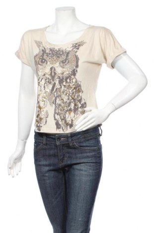 Damen Shirt Guess, Größe S, Farbe Beige, 50% Baumwolle, 50% Modal, Preis 22,27 €