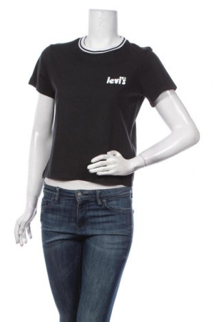 Damen T-Shirt Levi's, Größe S, Farbe Schwarz, Baumwolle, Preis 28,46 €