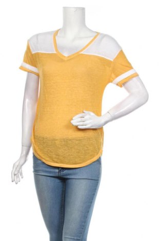 Дамска блуза No Boundaries, Размер M, Цвят Жълт, 55% полиестер, 45% памук, Цена 25,94 лв.