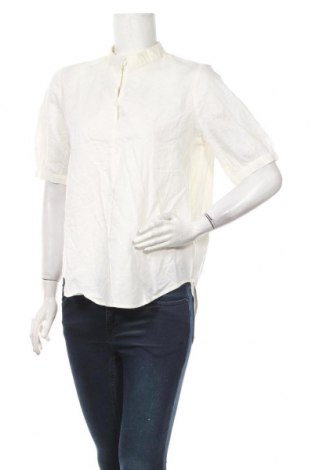 Дамска блуза Selected Femme, Размер M, Цвят Екрю, 60% памук, 40% лен, Цена 47,60 лв.