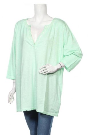 Damen Shirt Sheego, Größe 3XL, Farbe Grün, Baumwolle, Preis 26,68 €