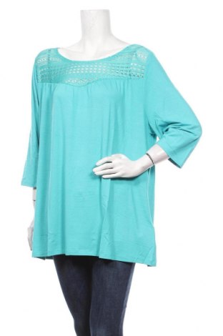 Damen Shirt Sheego, Größe XXL, Farbe Blau, 95% Viskose, 5% Elastan, Preis 26,68 €