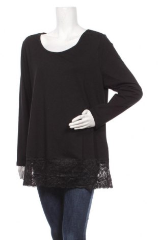 Damen Shirt Sheego, Größe XL, Farbe Schwarz, 95% Baumwolle, 5% Elastan, Preis 26,68 €
