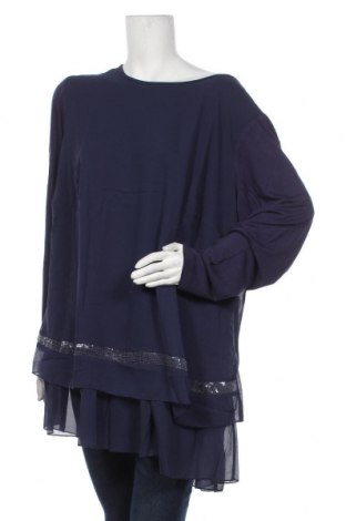 Damen Shirt Sheego, Größe 4XL, Farbe Blau, Polyester, Preis 30,54 €