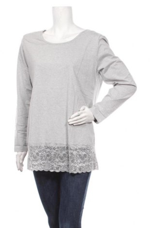 Damen Shirt Sheego, Größe XL, Farbe Grau, 85% Baumwolle, 10% Polyester, 5% Elastan, Preis 26,68 €