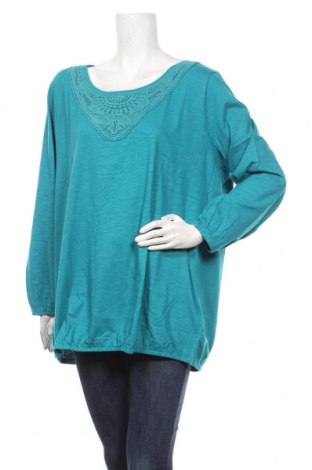 Damen Shirt Sheego, Größe XXL, Farbe Grün, Baumwolle, Preis 26,68 €