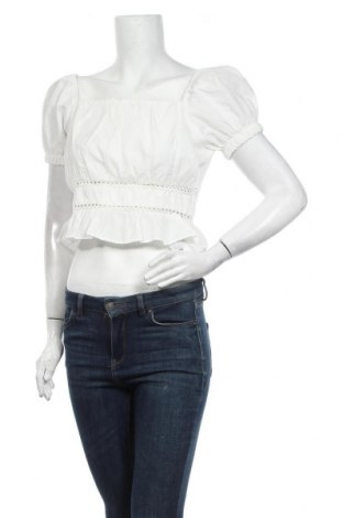 Дамска блуза Trendyol, Размер L, Цвят Бял, 56% памук, 44% полиестер, Цена 15,60 лв.