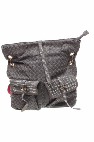 Γυναικεία τσάντα, Χρώμα Γκρί, Δερματίνη, κλωστοϋφαντουργικά προϊόντα, Τιμή 13,07 €