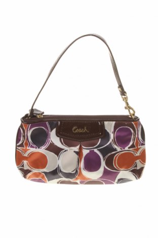 Дамска чанта Coach, Цвят Многоцветен, Текстил, естествена кожа, Цена 389,00 лв.