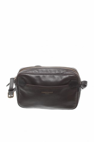 Дамска чанта Longchamp, Цвят Кафяв, Естествена кожа, Цена 256,00 лв.