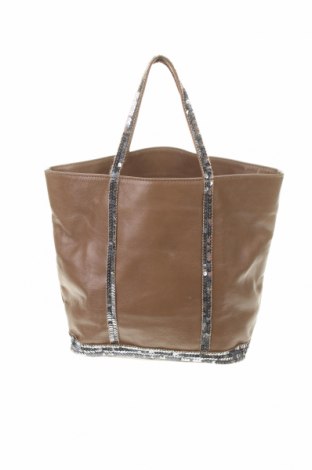 Γυναικεία τσάντα Vanessa Bruno, Χρώμα  Μπέζ, Γνήσιο δέρμα, Τιμή 154,02 €