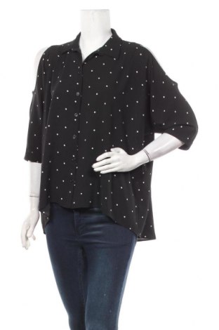 Γυναικείο πουκάμισο Clockhouse, Μέγεθος L, Χρώμα Μαύρο, Τιμή 16,89 €