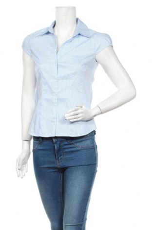Dámská košile  H&M, Velikost M, Barva Modrá, 41% polyester, 33% bavlna, 24% polyamide, 2% elastan, Cena  383,00 Kč