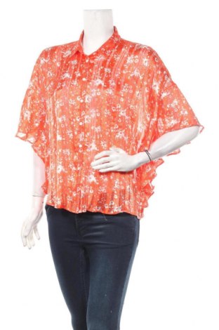Γυναικείο πουκάμισο In Wear, Μέγεθος L, Χρώμα Πορτοκαλί, Πολυεστέρας, Τιμή 18,84 €