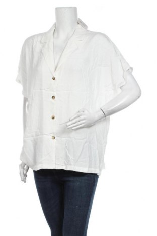 Дамска риза KappAhl, Размер L, Цвят Бял, Вискоза, Цена 25,20 лв.