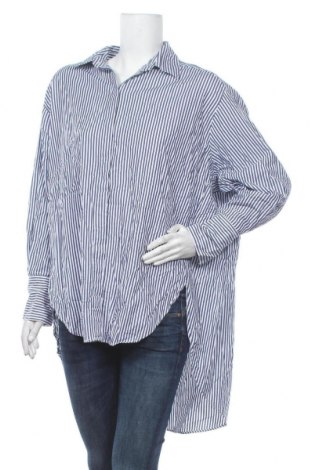 Γυναικείο πουκάμισο Zara, Μέγεθος S, Χρώμα Μπλέ, Βαμβάκι, Τιμή 22,08 €