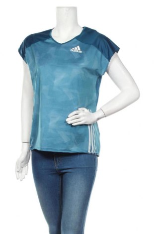 Дамска тениска Adidas, Размер L, Цвят Син, Полиестер, Цена 34,00 лв.