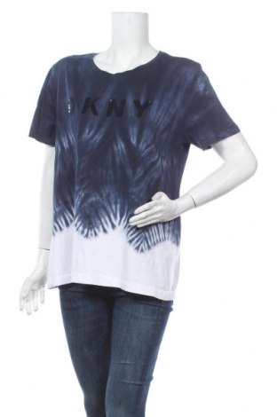 Дамска тениска DKNY, Размер L, Цвят Син, Памук, Цена 57,67 лв.