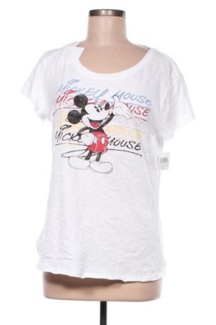 Дамска тениска Disney, Размер L, Цвят Бял, 100% памук, Цена 37,91 лв.