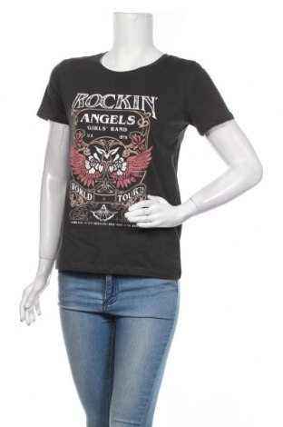 Damen T-Shirt Even&Odd, Größe S, Farbe Grau, Baumwolle, Preis 11,21 €