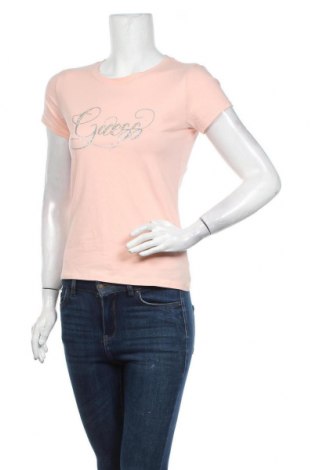 Női póló Guess, Méret M, Szín Rózsaszín, 95% pamut, 5% elasztán, Ár 13 171 Ft