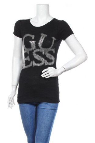 Damen T-Shirt Guess, Größe S, Farbe Schwarz, Baumwolle, Preis 25,05 €