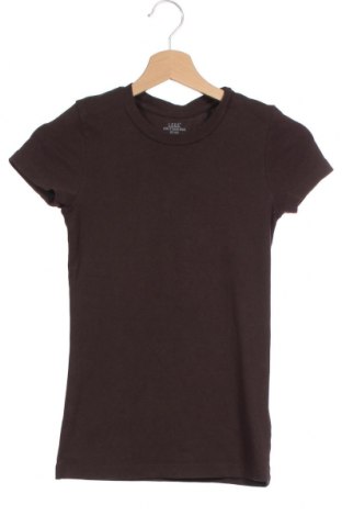 Damski T-shirt H&M L.O.G.G., Rozmiar XS, Kolor Brązowy, 97% bawełna, 3% elastyna, Cena 70,37 zł