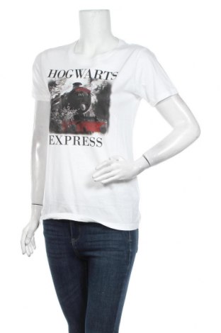 Damski T-shirt Harry Potter, Rozmiar L, Kolor Biały, Bawełna, Cena 38,65 zł