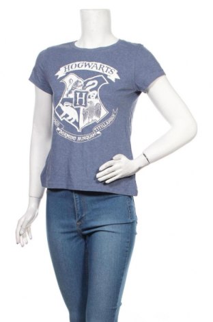 Дамска тениска Harry Potter, Размер M, Цвят Син, 50% памук, 50% полиестер, Цена 23,10 лв.