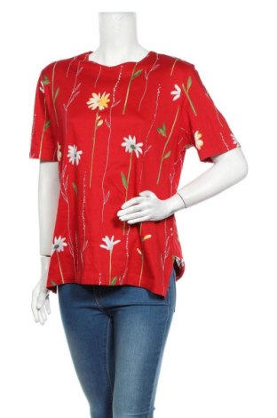Γυναικείο t-shirt Peter Hahn, Μέγεθος XL, Χρώμα Κόκκινο, Βαμβάκι, Τιμή 19,79 €