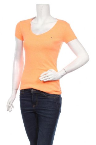 Γυναικείο t-shirt Tommy Hilfiger, Μέγεθος XS, Χρώμα Πορτοκαλί, Βαμβάκι, Τιμή 20,78 €