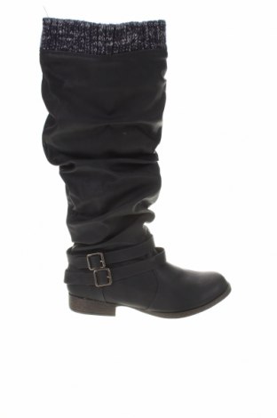 Γυναικείες μπότες Justfab, Μέγεθος 42, Χρώμα Μπλέ, Δερματίνη, κλωστοϋφαντουργικά προϊόντα, Τιμή 38,27 €