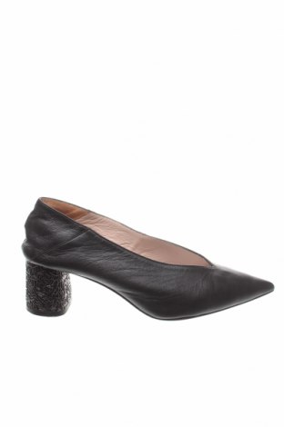 Γυναικεία παπούτσια Uterque, Μέγεθος 36, Χρώμα Μαύρο, Γνήσιο δέρμα, Τιμή 54,43 €