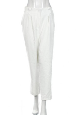 Дамски панталон Amisu, Размер L, Цвят Бял, Полиестер, Цена 36,75 лв.