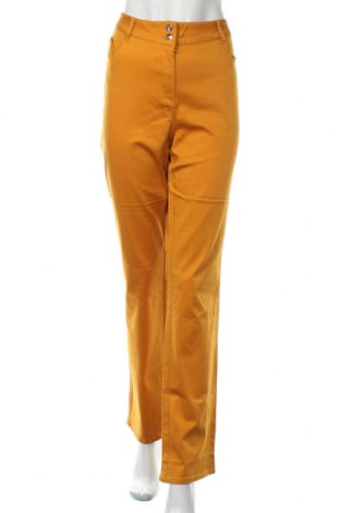Damskie spodnie Breal, Rozmiar XL, Kolor Żółty, 66% bawełna, 32% modal, 2% elastyna, Cena 185,52 zł