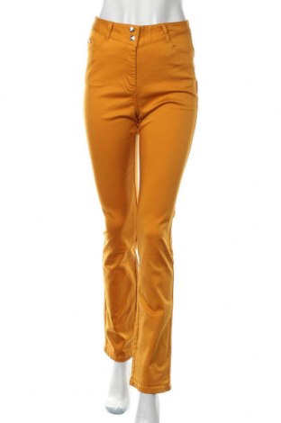 Damskie spodnie Breal, Rozmiar M, Kolor Żółty, 66% bawełna, 32% modal, 2% elastyna, Cena 153,53 zł