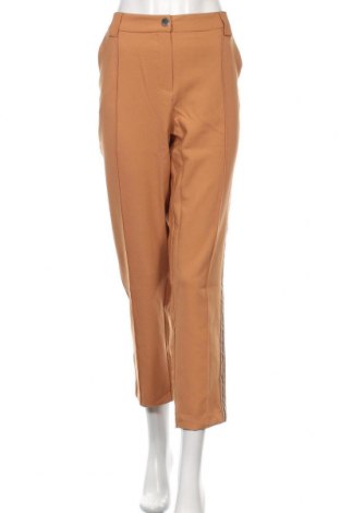 Дамски панталон Breal, Размер XL, Цвят Кафяв, 85% полиестер, 15% еластан, Цена 58,00 лв.