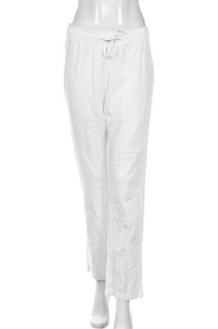 Дамски панталон Esmara, Размер M, Цвят Бял, 51% лен, 49% вискоза, Цена 18,38 лв.