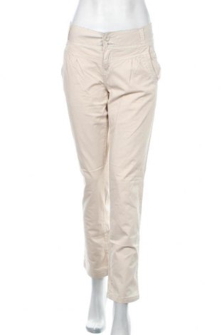 Дамски панталон Fresh Made, Размер L, Цвят Бежов, 98% памук, 2% еластан, Цена 30,92 лв.