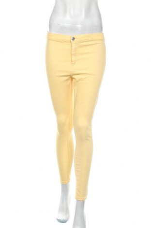 Дамски панталон Mango, Размер M, Цвят Жълт, 69% памук, 28% полиестер, 3% еластан, Цена 48,00 лв.