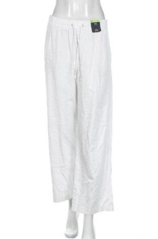Dámské kalhoty  Marks & Spencer, Velikost M, Barva Bílá, 55% len, 45% bavlna, Cena  768,00 Kč