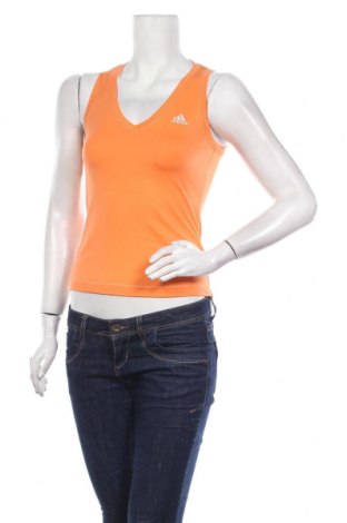 Damska koszulka na ramiączkach Adidas, Rozmiar S, Kolor Pomarańczowy, 93% poliamid, 7% elastyna, Cena 92,76 zł