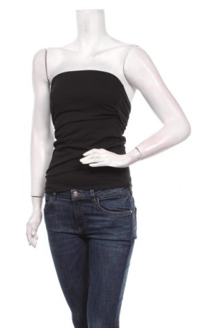 Γυναικείο αμάνικο μπλουζάκι Clockhouse, Μέγεθος M, Χρώμα Μαύρο, 95% βαμβάκι, 5% ελαστάνη, Τιμή 12,96 €