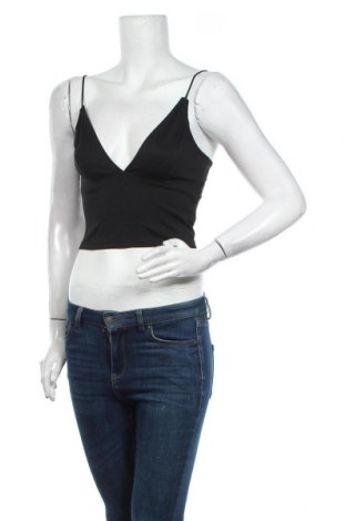 Γυναικείο αμάνικο μπλουζάκι Gina Tricot, Μέγεθος S, Χρώμα Μαύρο, 95% πολυεστέρας, 5% ελαστάνη, Τιμή 5,46 €