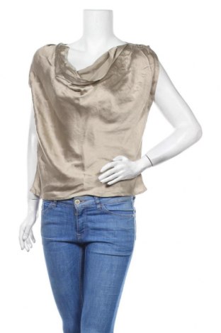 Γυναικείο αμάνικο μπλουζάκι Heine, Μέγεθος L, Χρώμα  Μπέζ, 98% μετάξι, 2% ελαστάνη, Τιμή 12,99 €