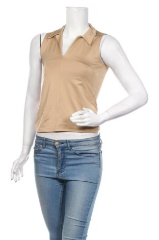 Γυναικείο αμάνικο μπλουζάκι Hennes, Μέγεθος S, Χρώμα  Μπέζ, Τιμή 13,64 €