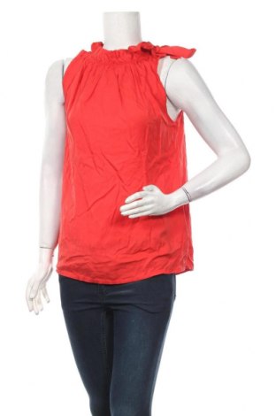 Γυναικείο αμάνικο μπλουζάκι Piazza Italia, Μέγεθος S, Χρώμα Κόκκινο, Τενσελ, Τιμή 13,64 €