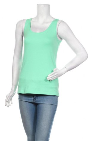 Damska koszulka na ramiączkach Zero, Rozmiar M, Kolor Zielony, 95% bawełna, 5% elastyna, Cena 91,43 zł